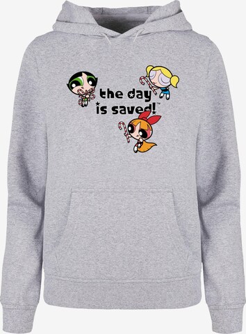 ABSOLUTE CULT Sweatshirt 'The Powerpuff Girls - The Day Is Saved' in Grijs: voorkant