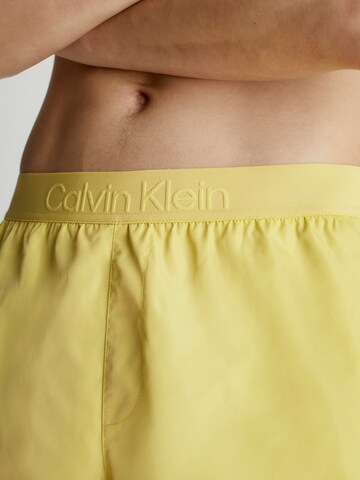 Calvin Klein Swimwear Board Shorts in Yellow