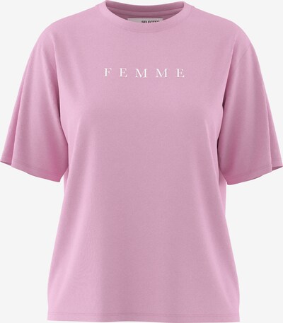 SELECTED FEMME T-Shirt 'VILJA' in rosa / weiß, Produktansicht