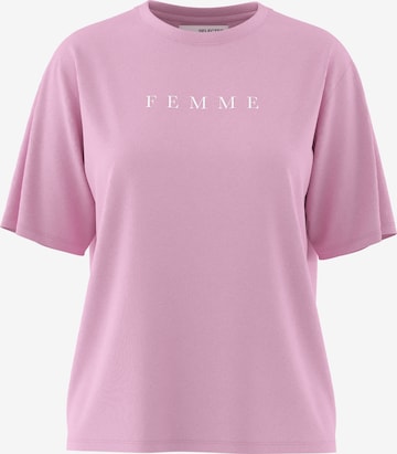 rozā SELECTED FEMME T-Krekls 'VILJA': no priekšpuses