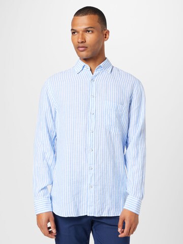 OLYMP - Regular Fit Camisa em azul: frente