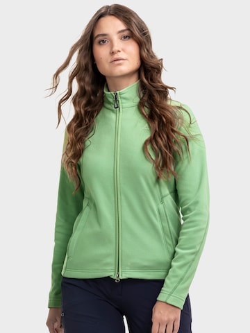 Veste en polaire fonctionnelle Schöffel en vert : devant