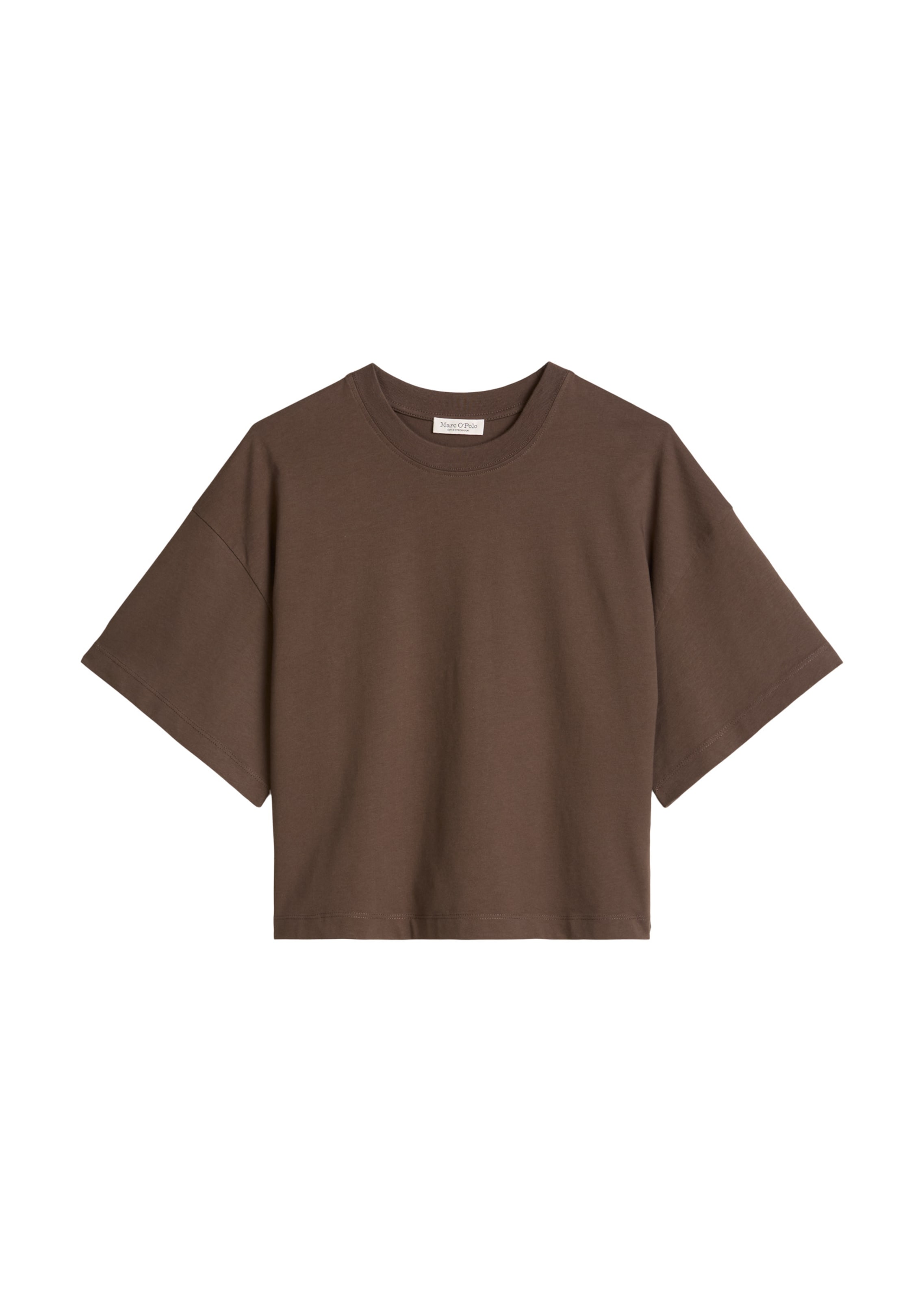 Marc O'Polo T-Shirt 'Summer Athleisure' in Braun: Vorderseite