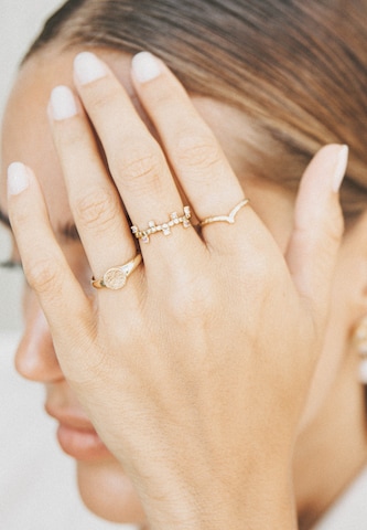 Haze&Glory Ring in Gold: Vorderseite