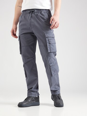 Regular Pantalon cargo HOLLISTER en bleu : devant