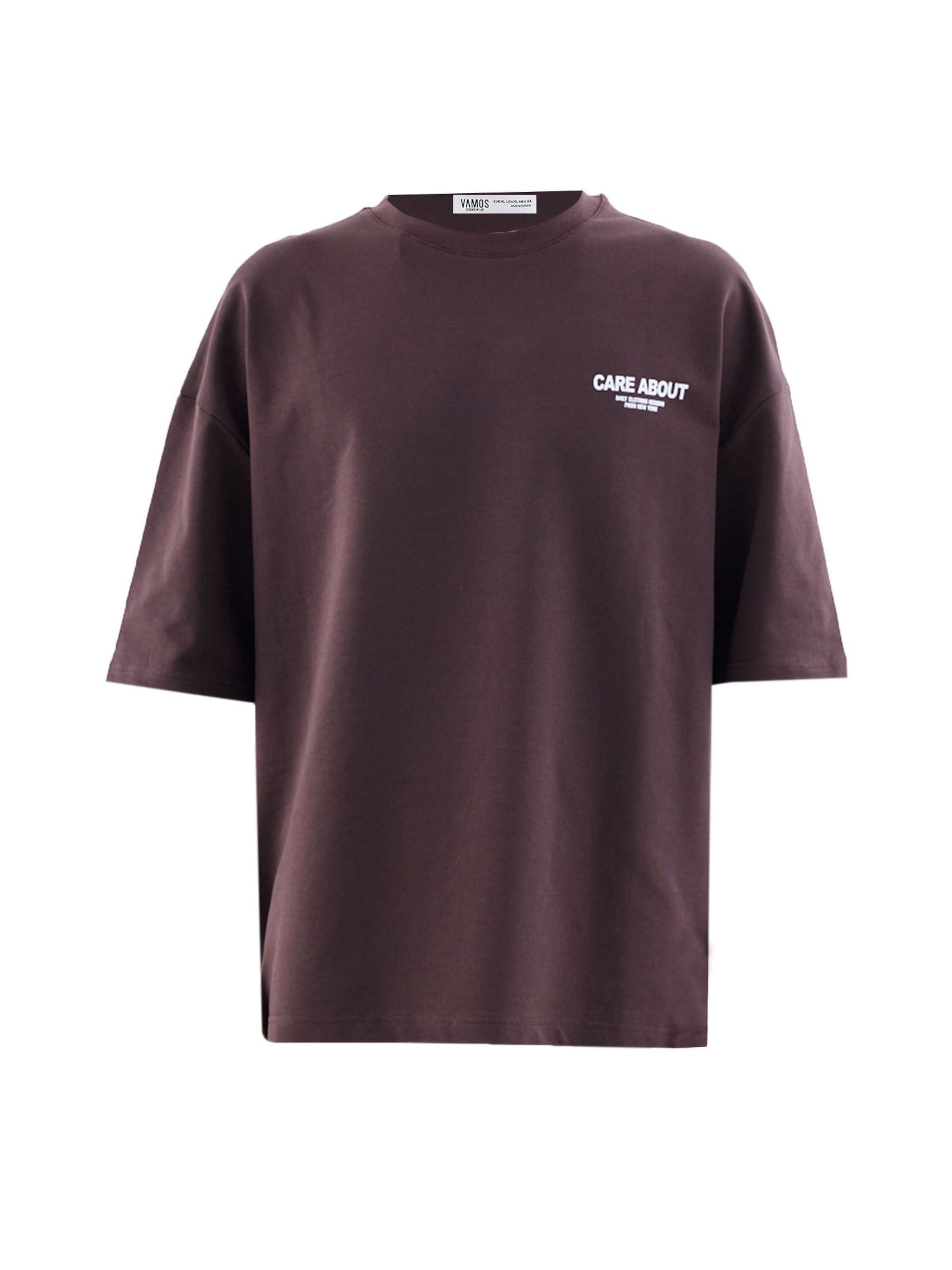 T-Shirt VAMOS CLO en marron : devant