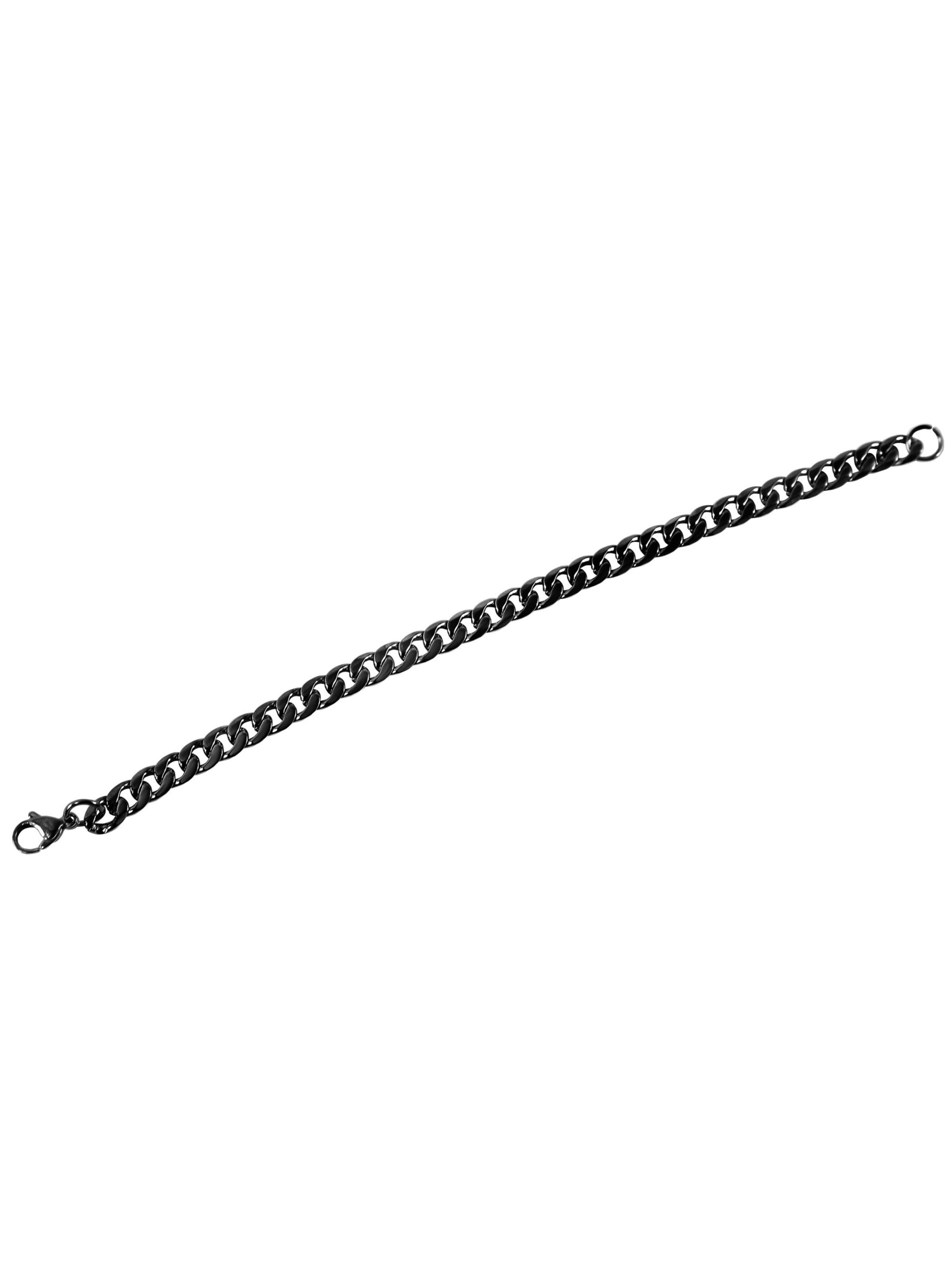 Akzent Bracelet '"Peppi" Panzerarmband - Edelstahl - poliert' in Black: front
