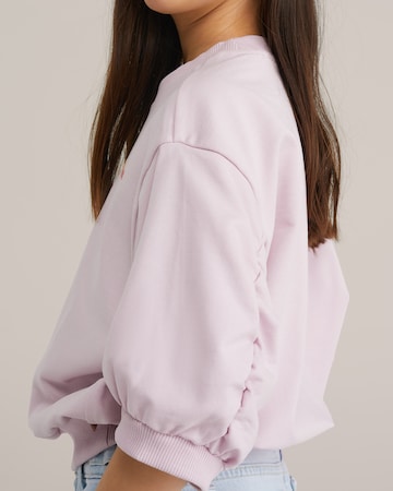 WE Fashion Свитшот в Ярко-розовый