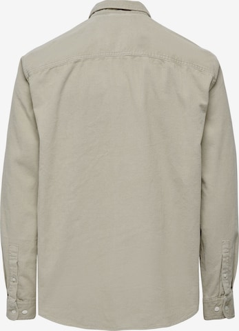 Only & Sons Regular Fit Skjorte 'Alp' i beige