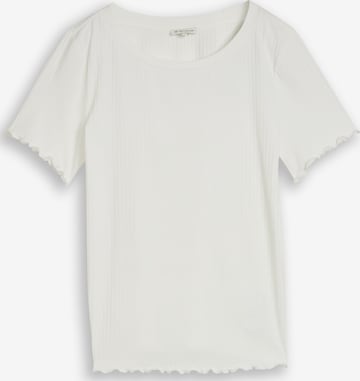 TOM TAILOR T-Shirt in Weiß: Vorderseite