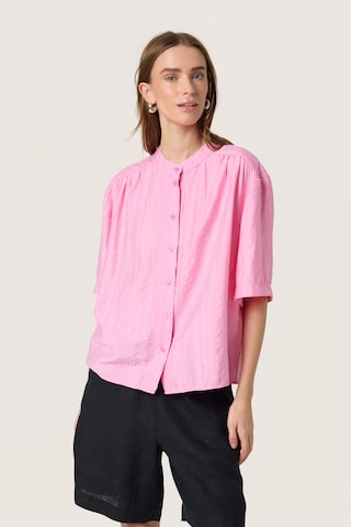 SOAKED IN LUXURY Bluse 'SLEmine Layna' in Pink: Vorderseite