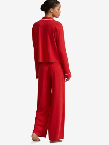 Polo Ralph Lauren Pyjama ' Long Sleeve Set ' in Rot