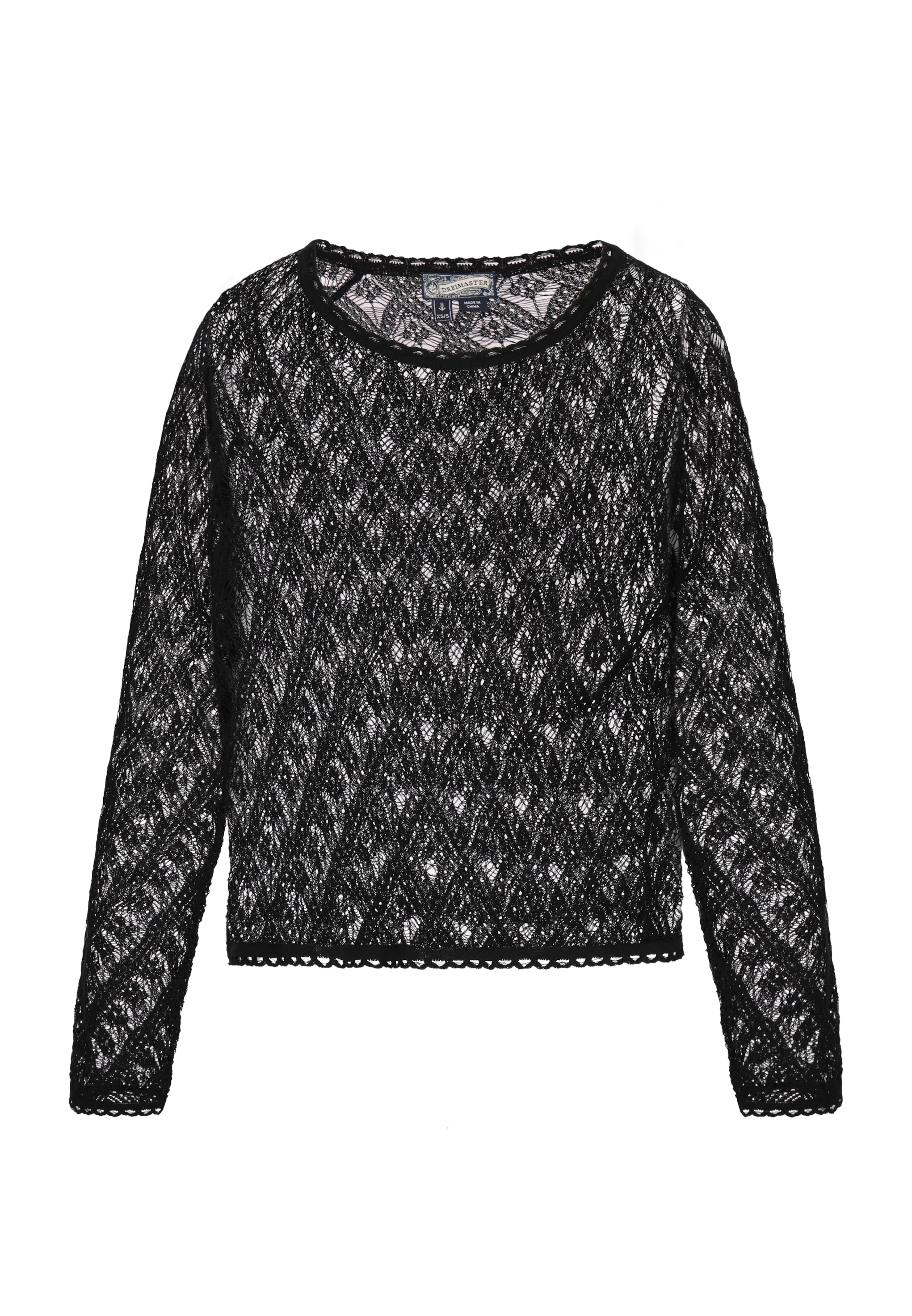 DreiMaster Vintage - Pullover 'Vintage' em preto: frente