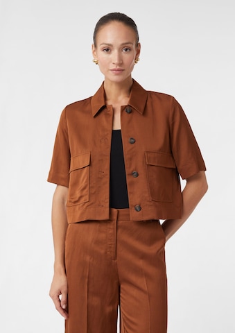 Veste mi-saison COMMA en marron : devant