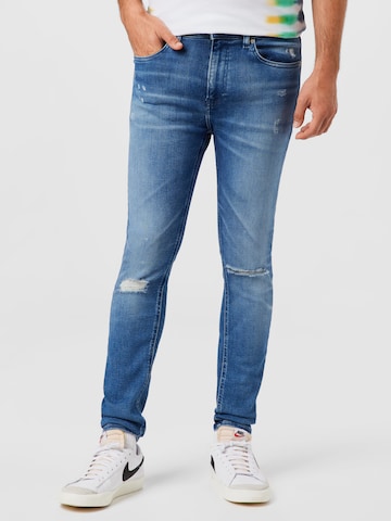 Skinny Jean Calvin Klein Jeans en bleu : devant