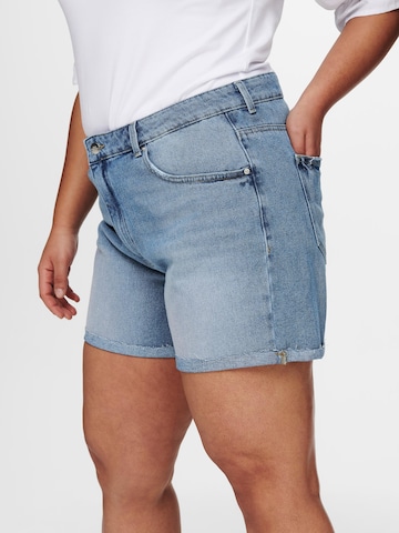 ONLY Carmakoma Regular Shorts 'FREYA' in Blau