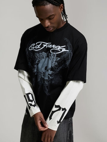 Ed Hardy - Camiseta '1971 Skull' en negro