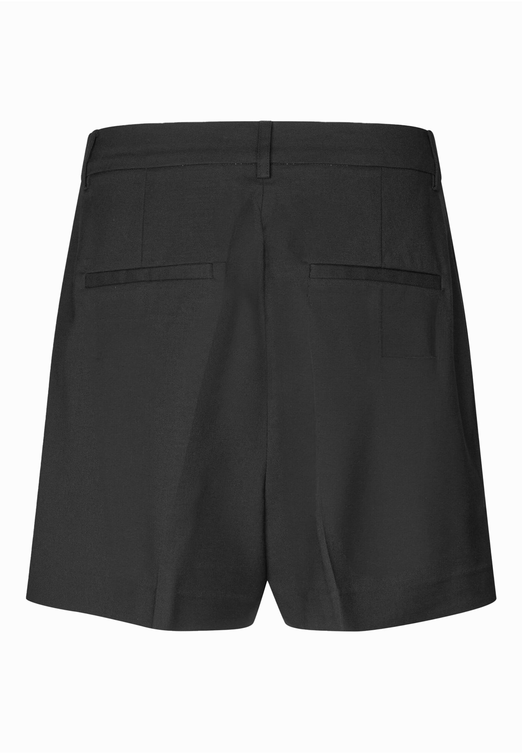 SECOND FEMALE Свободный крой Плиссированные брюки 'Sharo' в Черный