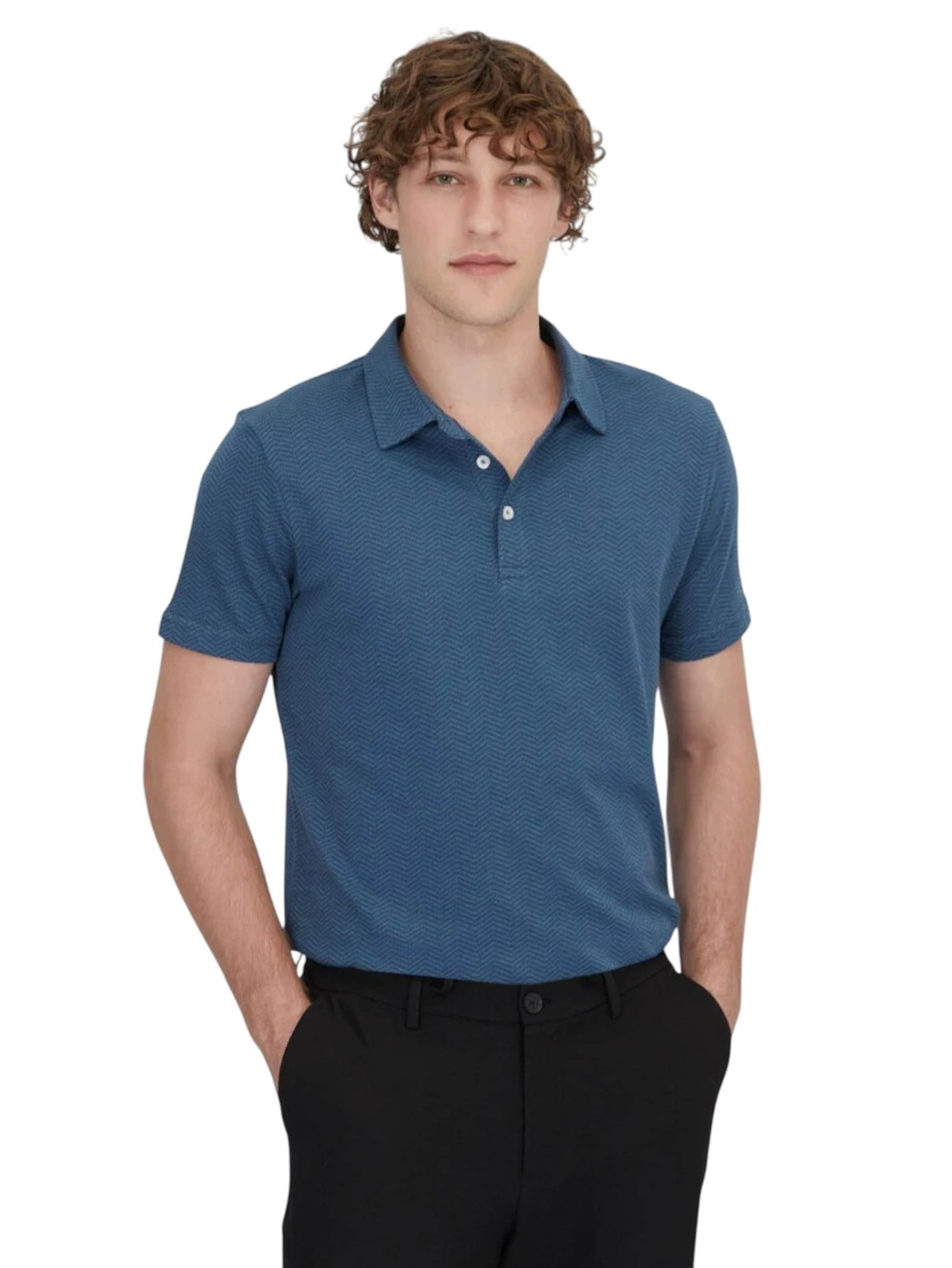 KİP Poloshirt in Blau: Vorderseite