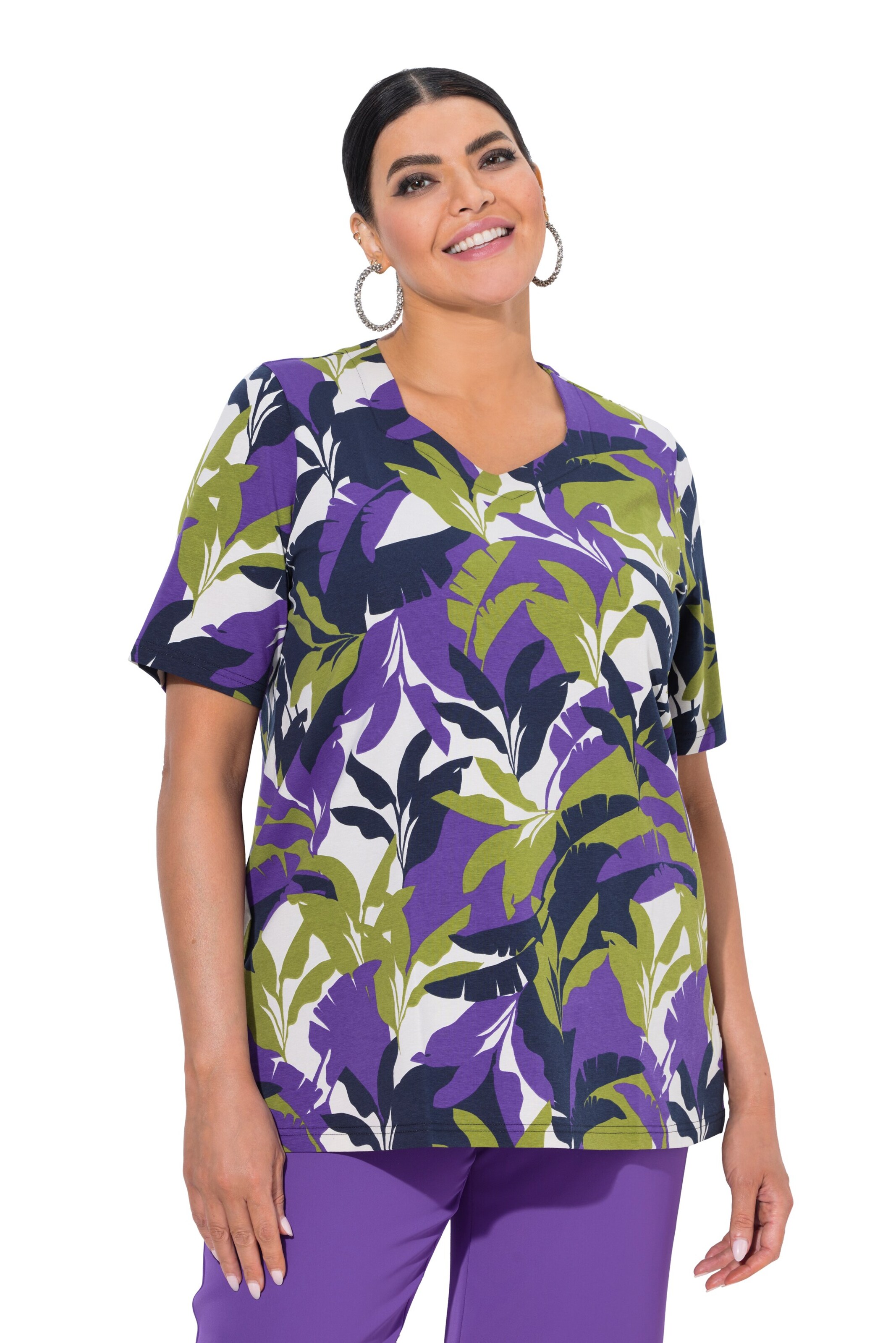Ulla Popken Shirt in Blau: Vorderseite
