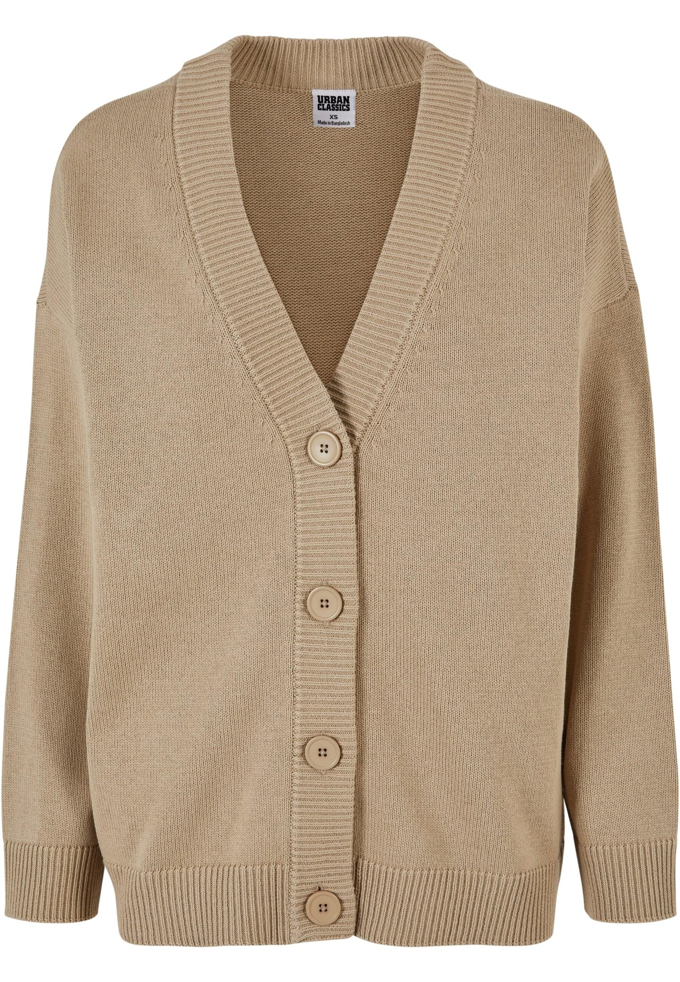 Cardigan Urban Classics en beige : devant