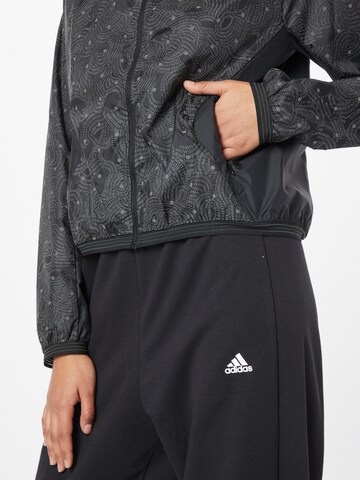 ADIDAS SPORTSWEAR Athletic Jacket 'Run Fast Radically Reflective' in Black