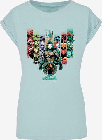 ABSOLUTE CULT T-Shirt 'Aquaman - Unite The Kingdoms' in Blau: predná strana