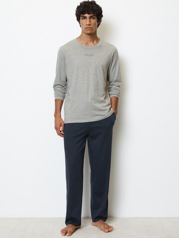 Marc O'Polo - Pijama largo ' Mix & Match Cotton ' en azul: frente