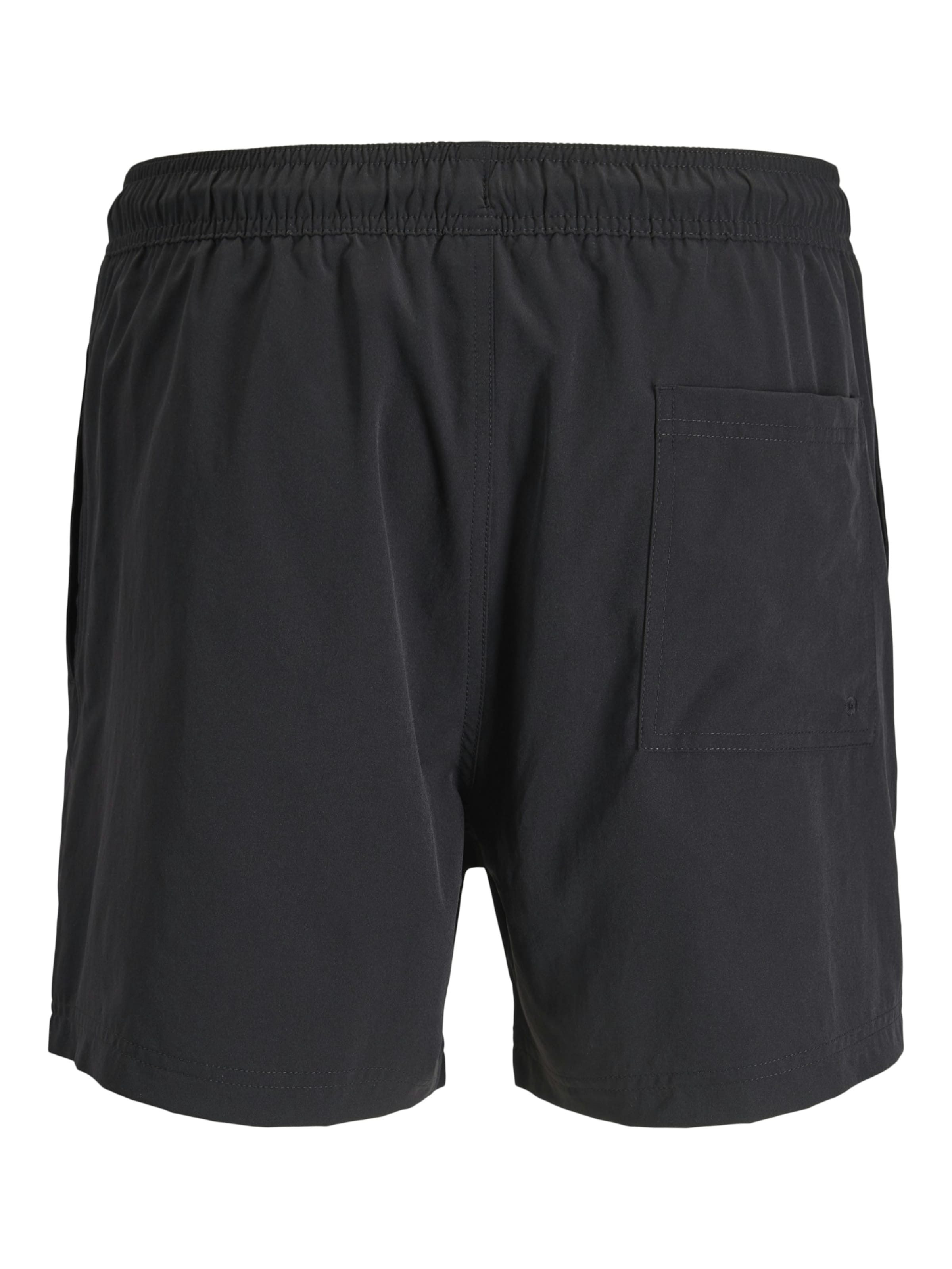 JACK & JONES Zwemshorts 'Jack & Jones Heren Zwemshort JPSTMAUI TROPIC Effen' in Zwart