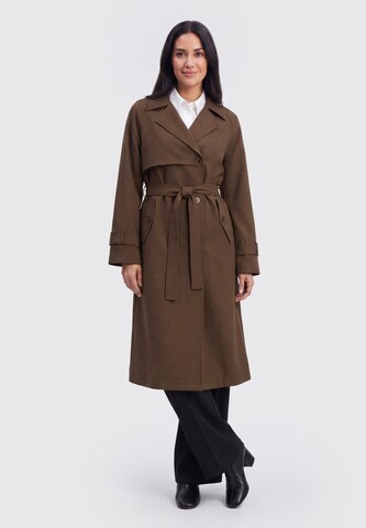 usha BLACK LABEL Tussenmantel in Bruin: voorkant