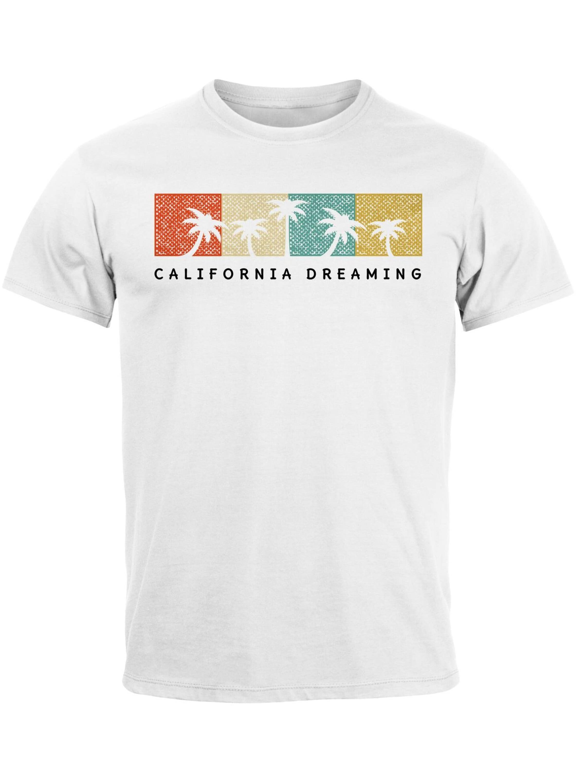 Neverless Shirt 'California Dreaming' in White: front