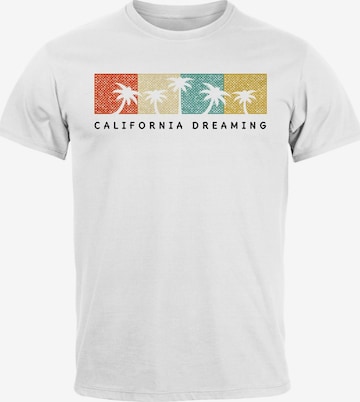 Neverless Shirt 'California Dreaming' in White: front