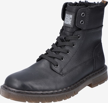 Rieker Lace-Up Boots in Black: front