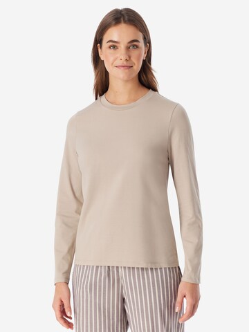 Chemise de nuit ' Mix & Relax ' SCHIESSER en beige : devant