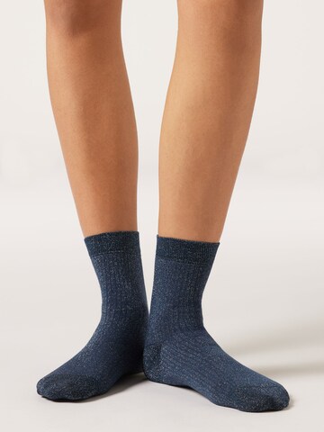CALZEDONIA Socken in Blau: Vorderseite