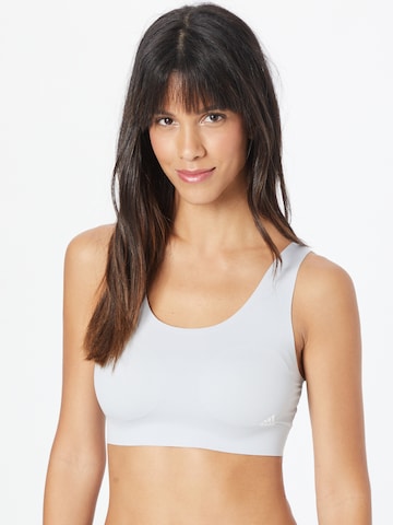 ADIDAS SPORTSWEAR Bustier Sport bh in Grijs: voorkant