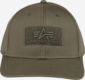 Cappello da baseball di ALPHA INDUSTRIES in verde