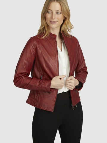 Veste mi-saison bugatti en rouge : devant