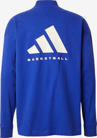 ADIDAS PERFORMANCE - Camisa funcionais 'Basketball Long-sleeve' em azul
