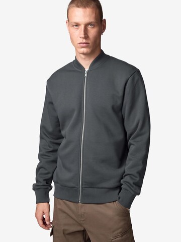Next - Sudadera con cremallera en gris: frente