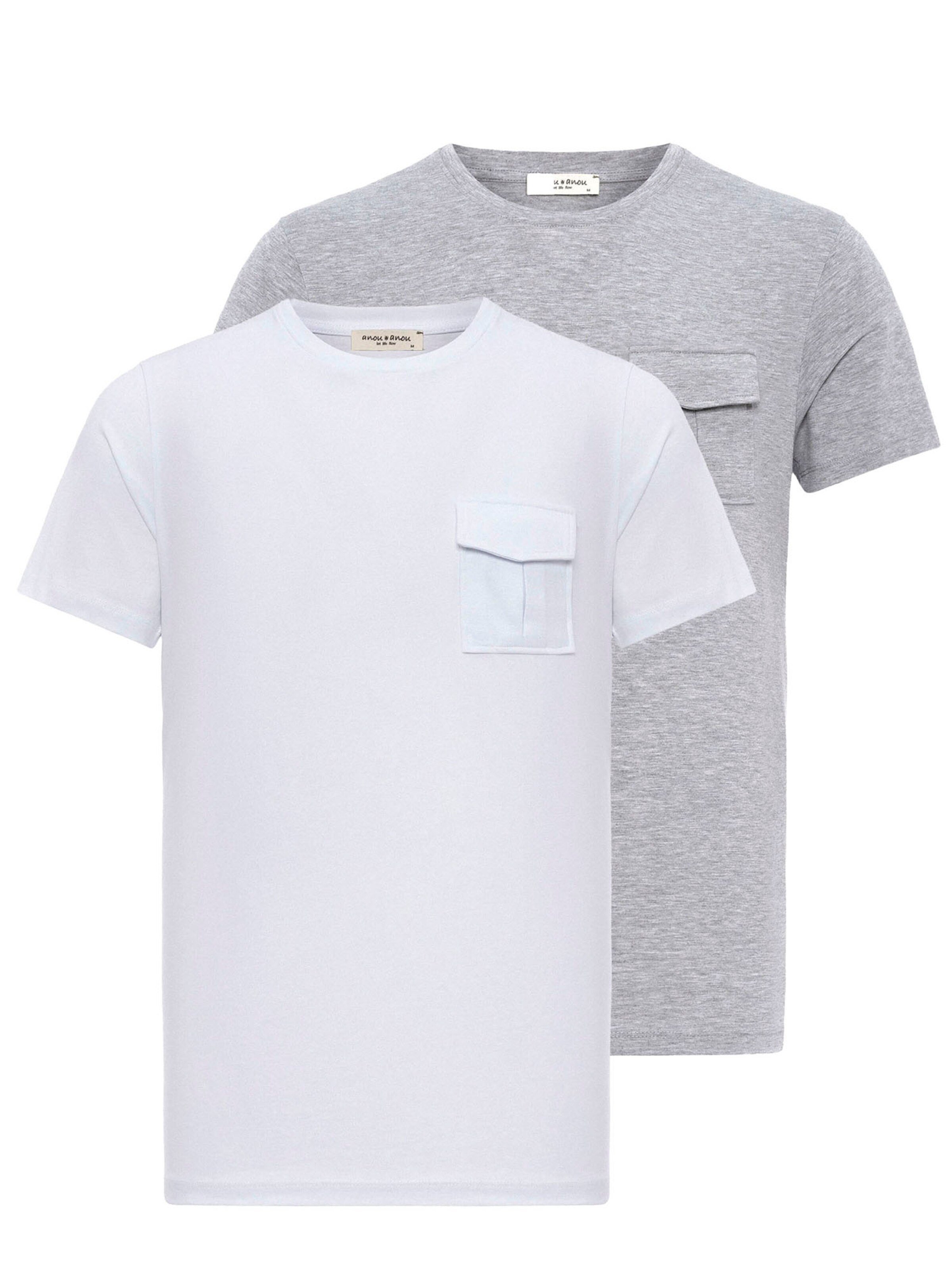 Anou Anou Μπλουζάκι σε γκρι: μπροστά