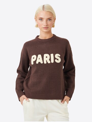 Pullover di BRAVE SOUL in marrone: frontale