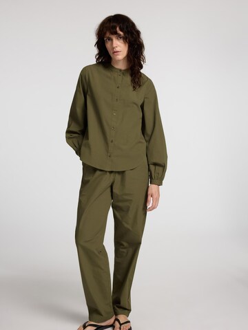 Regular Pantalon SELECTED en vert