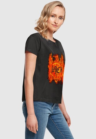 Merchcode Shirt 'Flaming Eagle' in Zwart