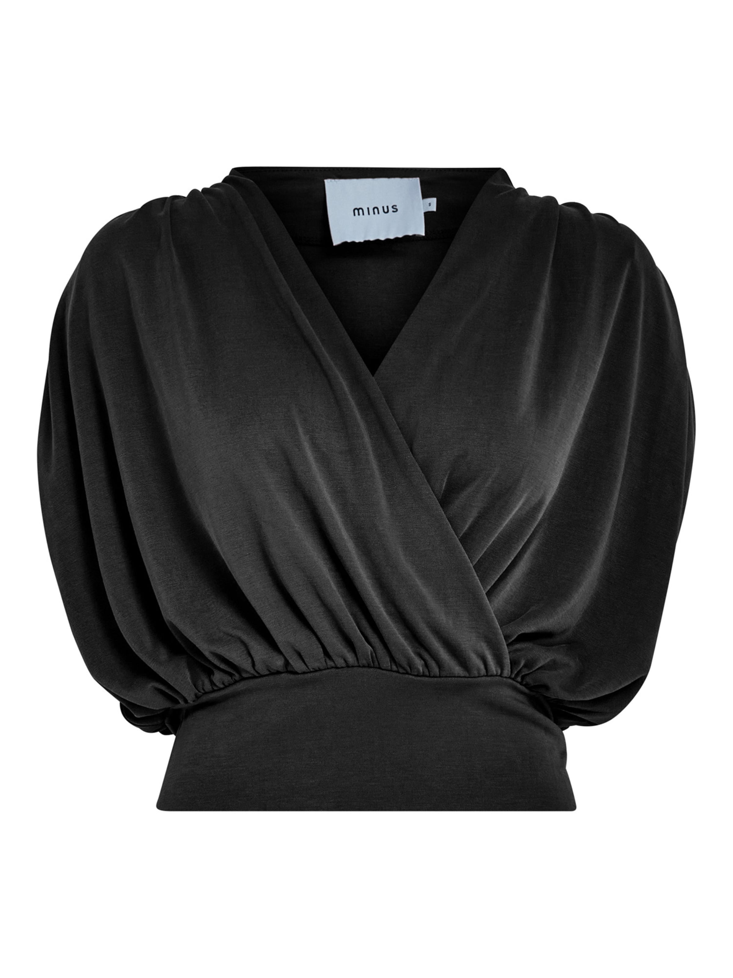 minus - Blusa 'Elvie' en negro: frente