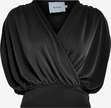 minus Blouse 'Elvie' in Zwart: voorkant