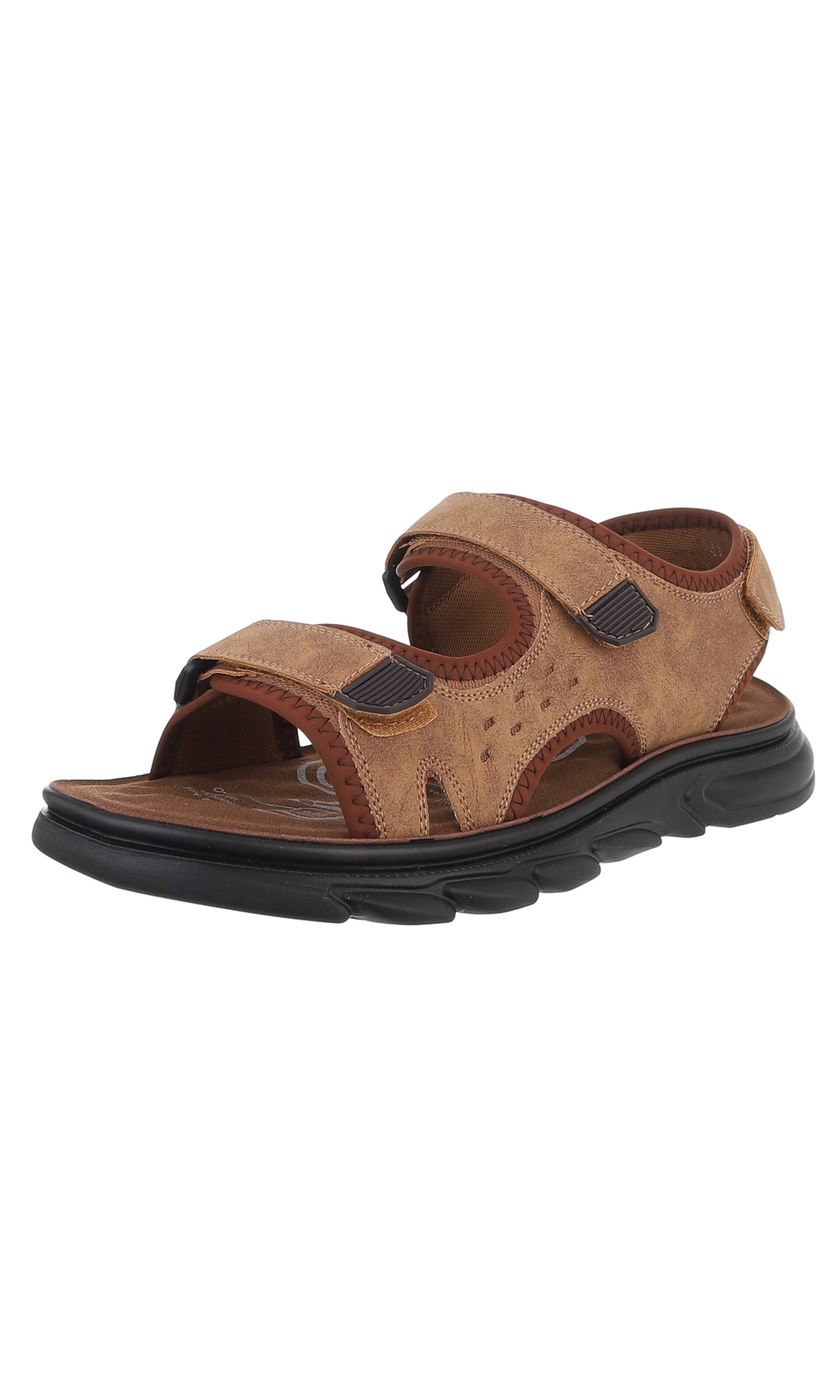 CoolWalk Hiking Sandals in Beige: front