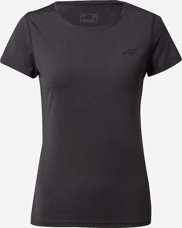 4F Performance Shirt in Black: front