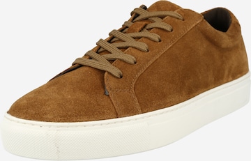 Baskets basses BURTON MENSWEAR LONDON en marron : devant