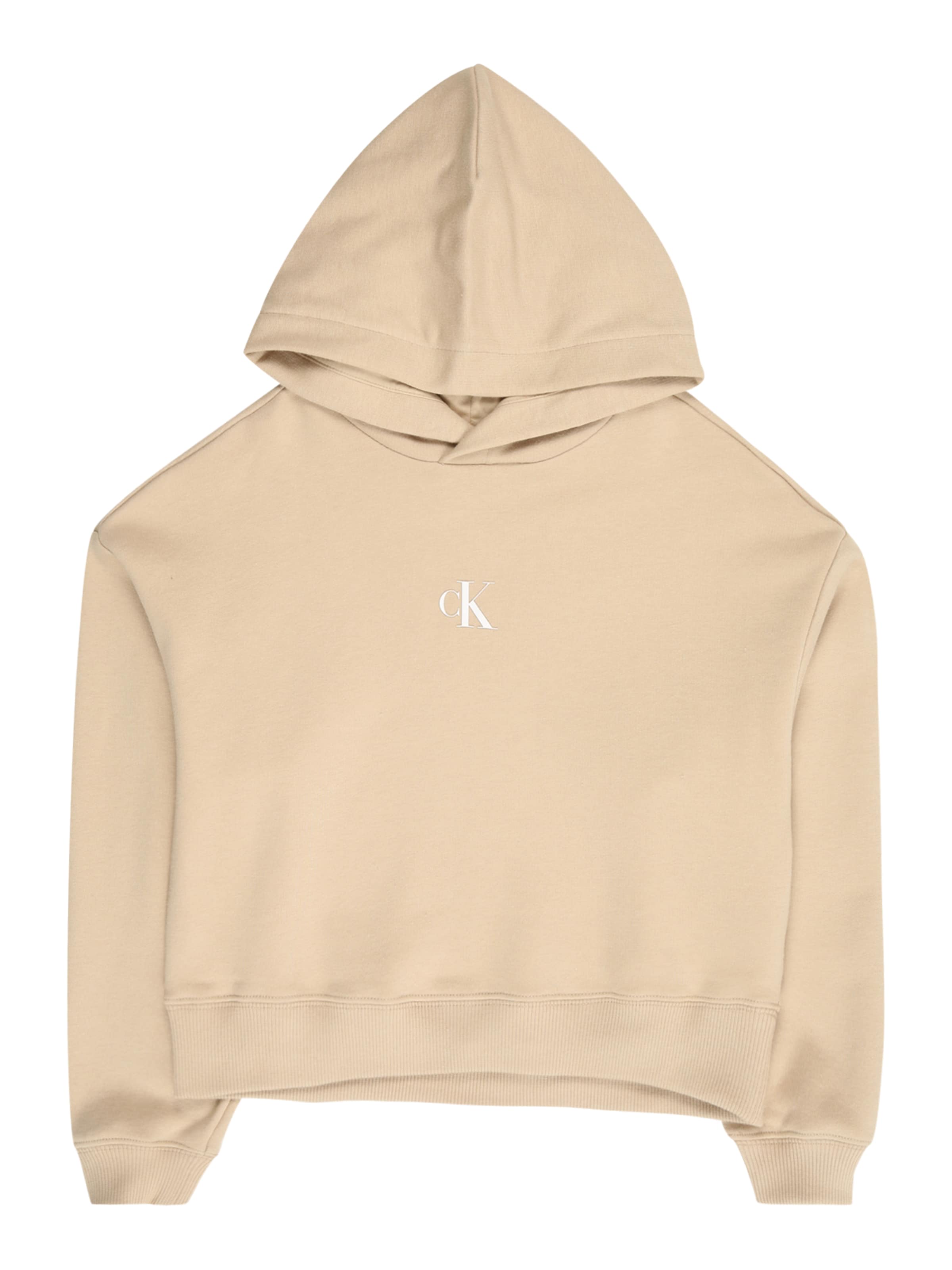 bēšs Calvin Klein Jeans Sportisks džemperis: no priekšpuses